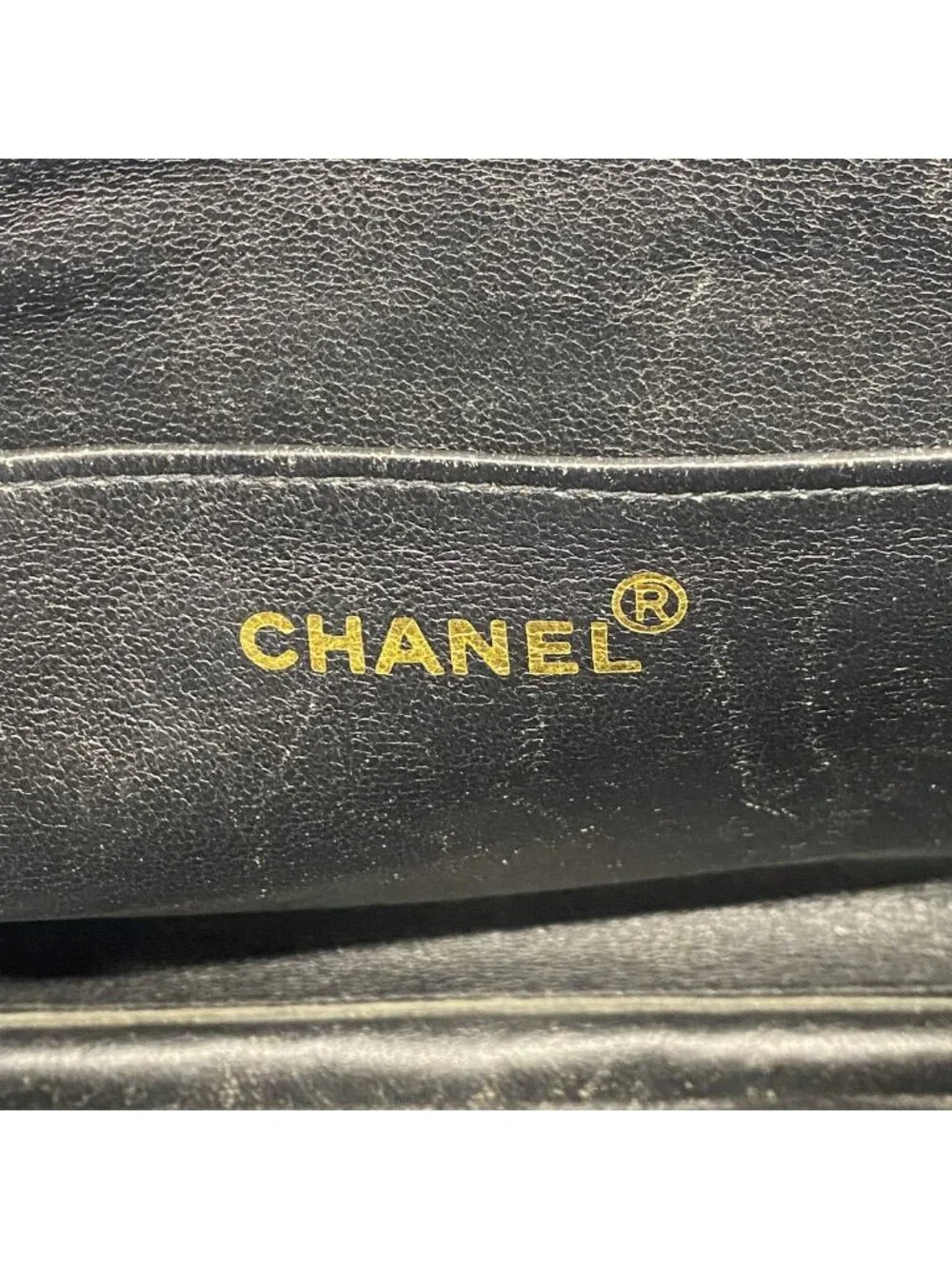 Chanel Shoulder Bag Maxi Quilted Denim Blue Gold